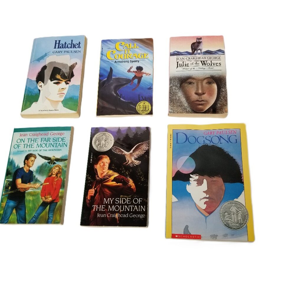 Wilderness Survival Book Lot 6 Hatchet Julie of the Wolves